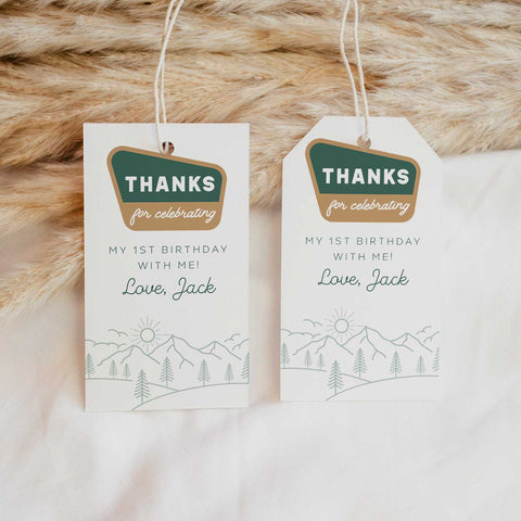 One Happy Camper Gift Tags