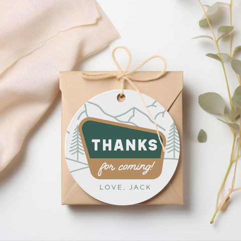 One Happy Camper Gift Tags