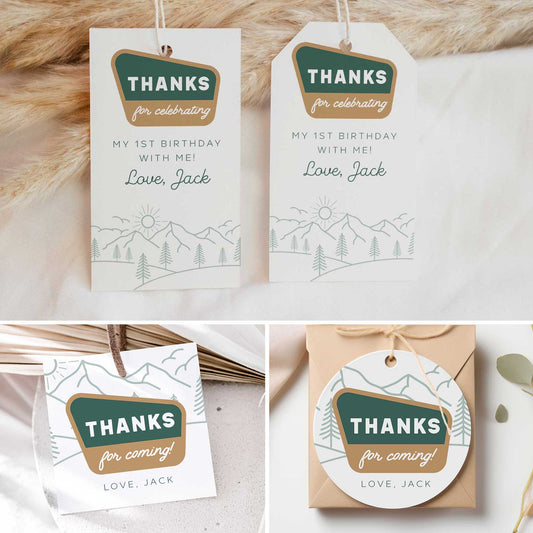 One Happy Camper Gift Tags