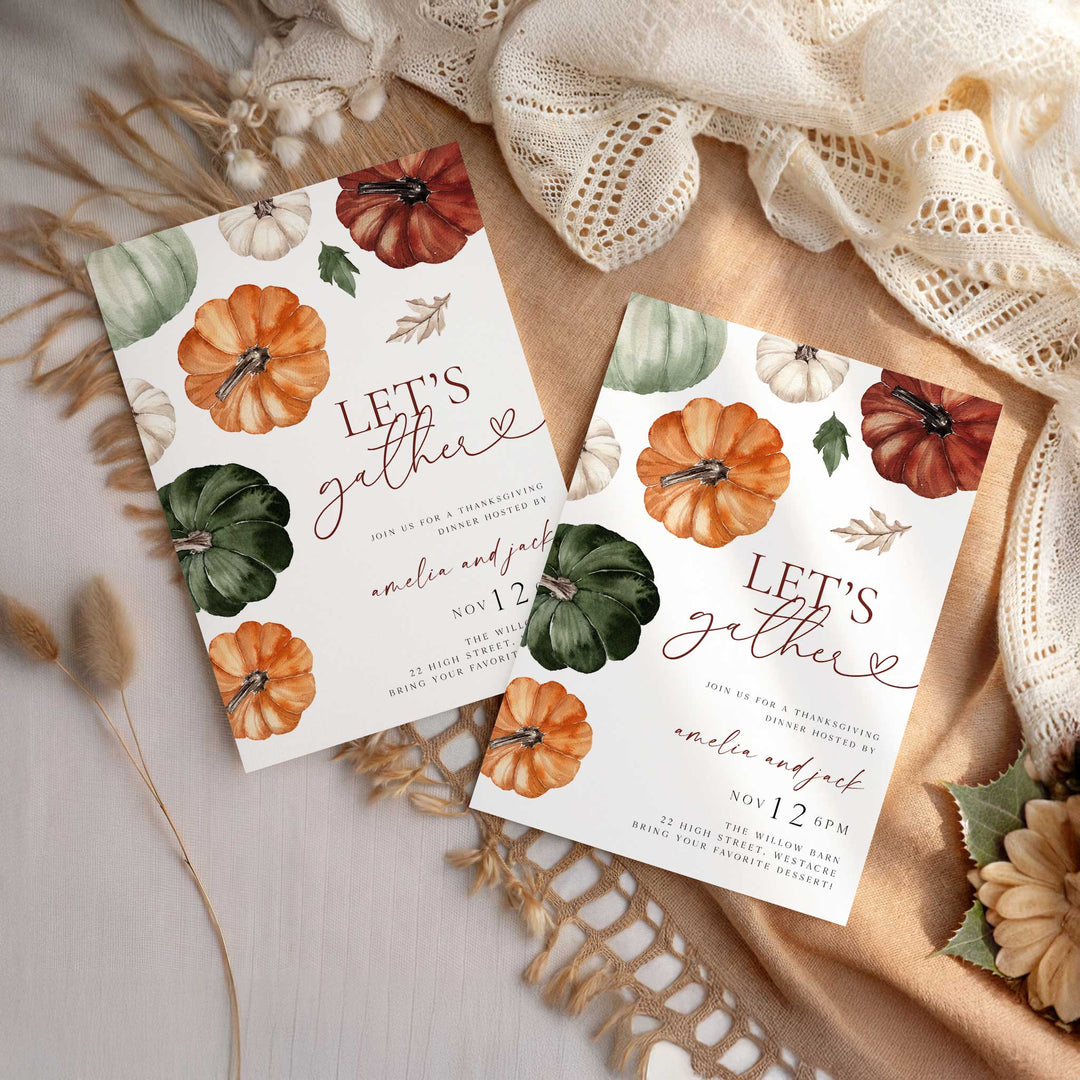 Pumpkin Harvest Invitation