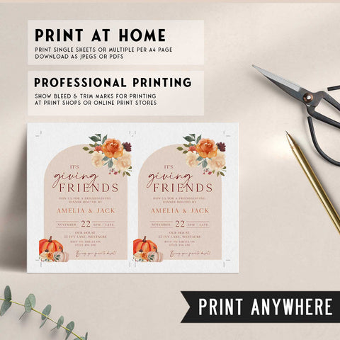 It's Giving Thanksgiving Arch Invitation