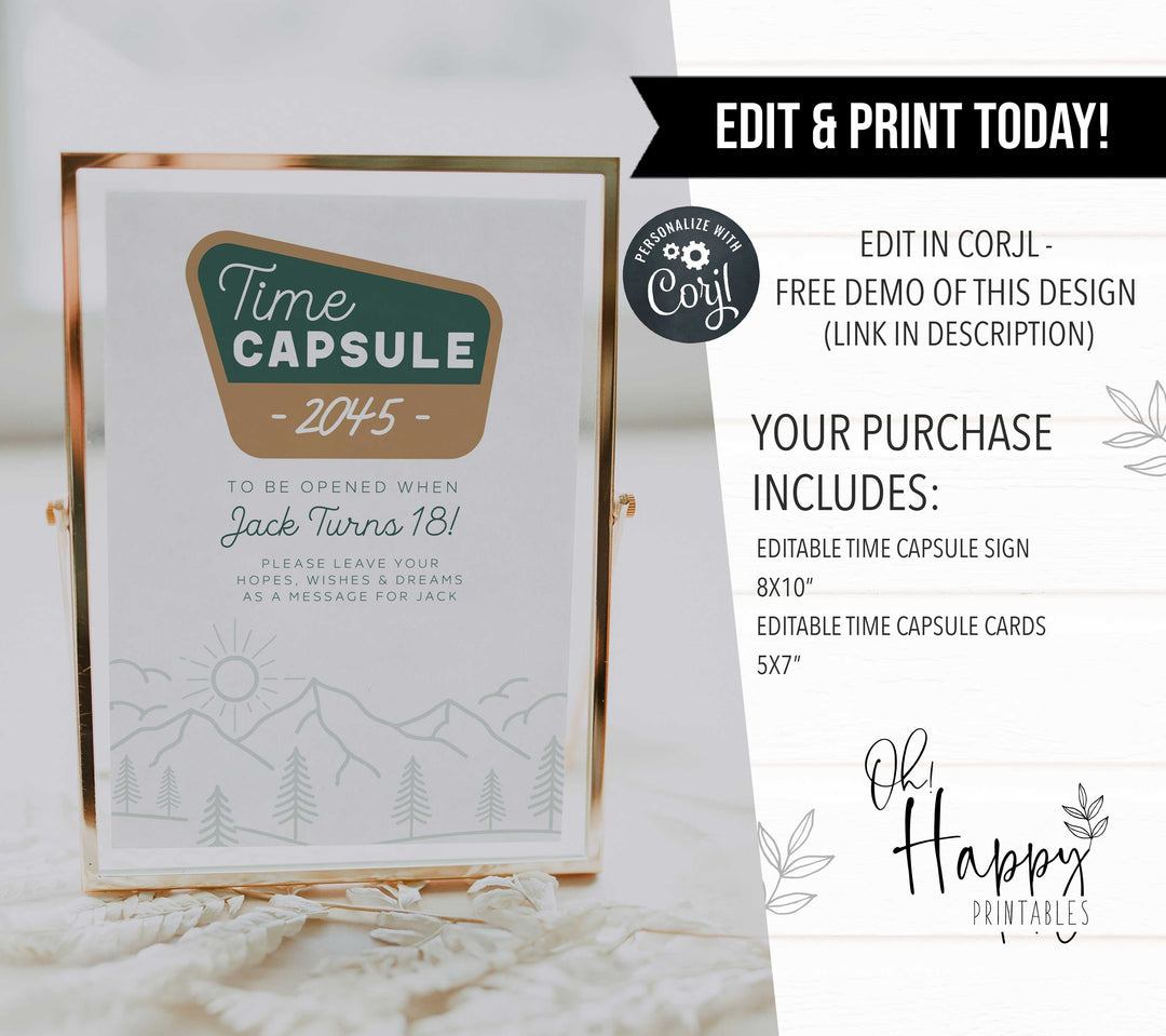 One Happy Camper Time Capsule