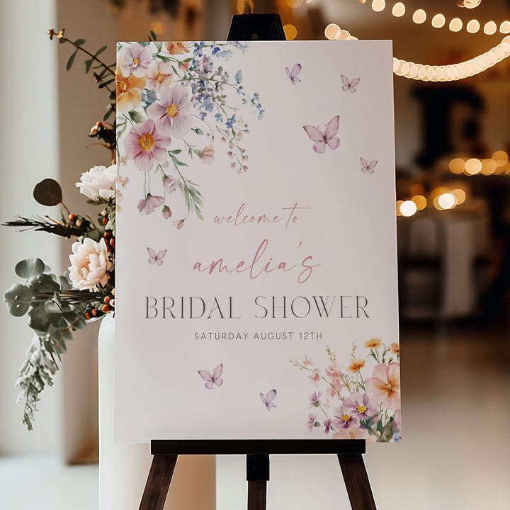 Love In Bloom Welcome Sign