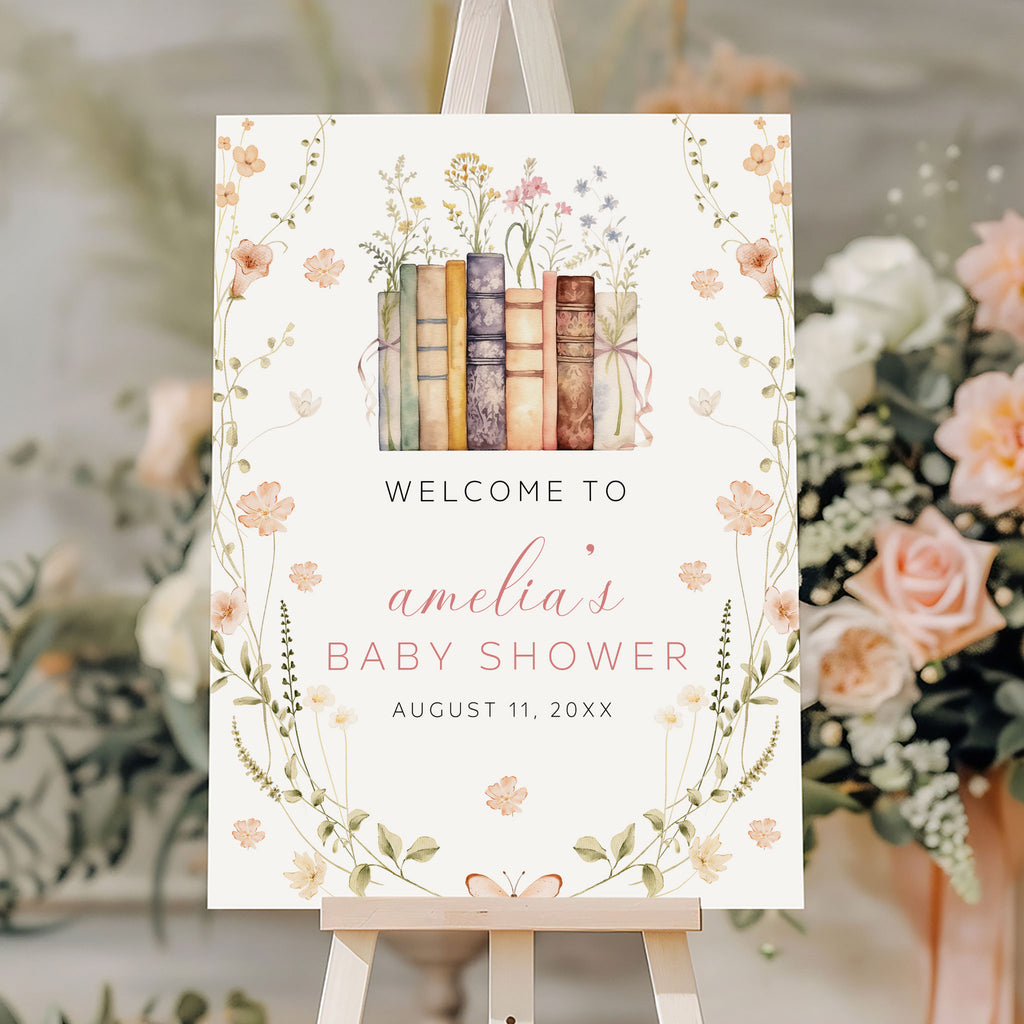 Wildflower New Chapter Welcome Sign Editable Template – OhHappyPrintables