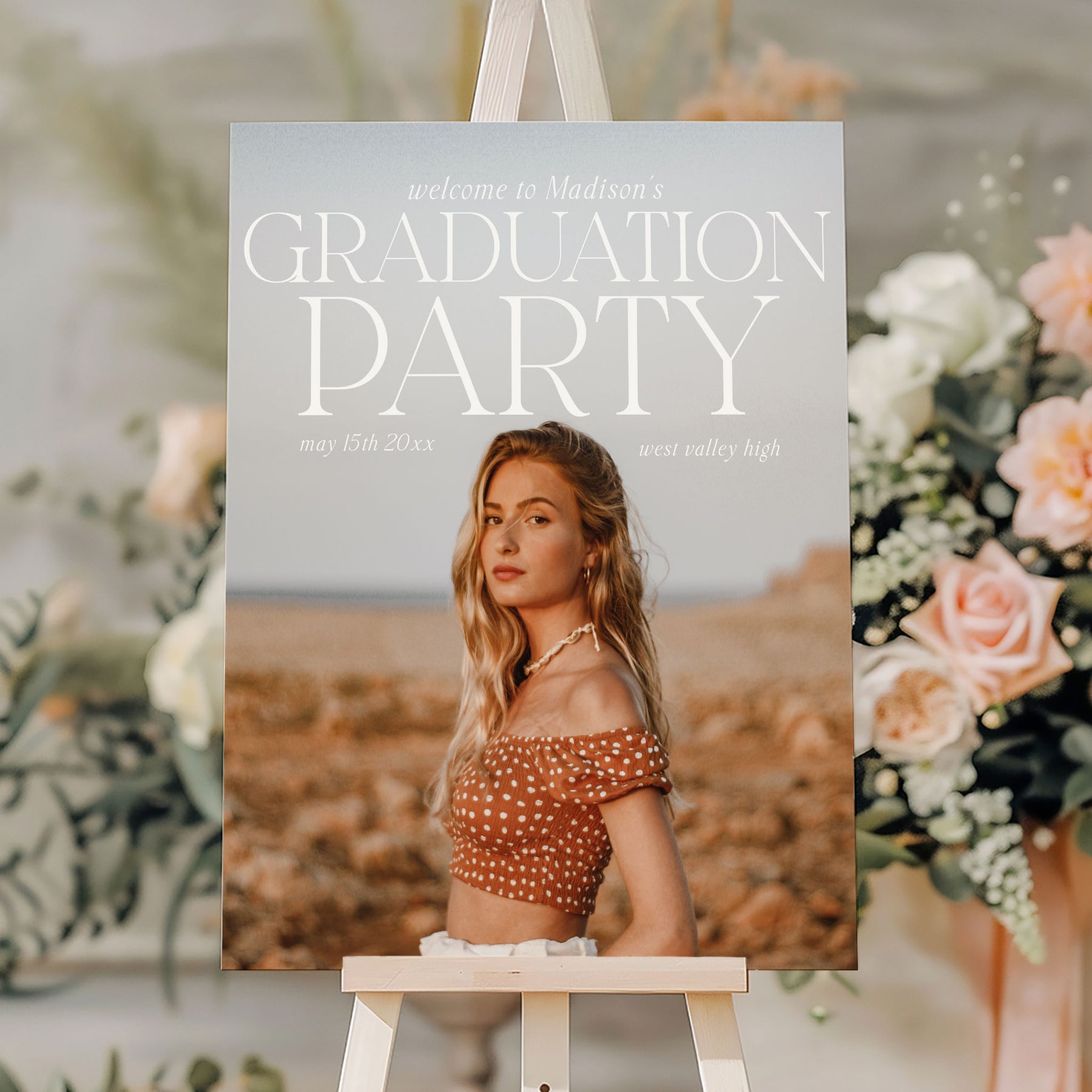 Graduation Welcome Sign Examples Magazine Photo Graduation Welcome Sign Editable Template ...