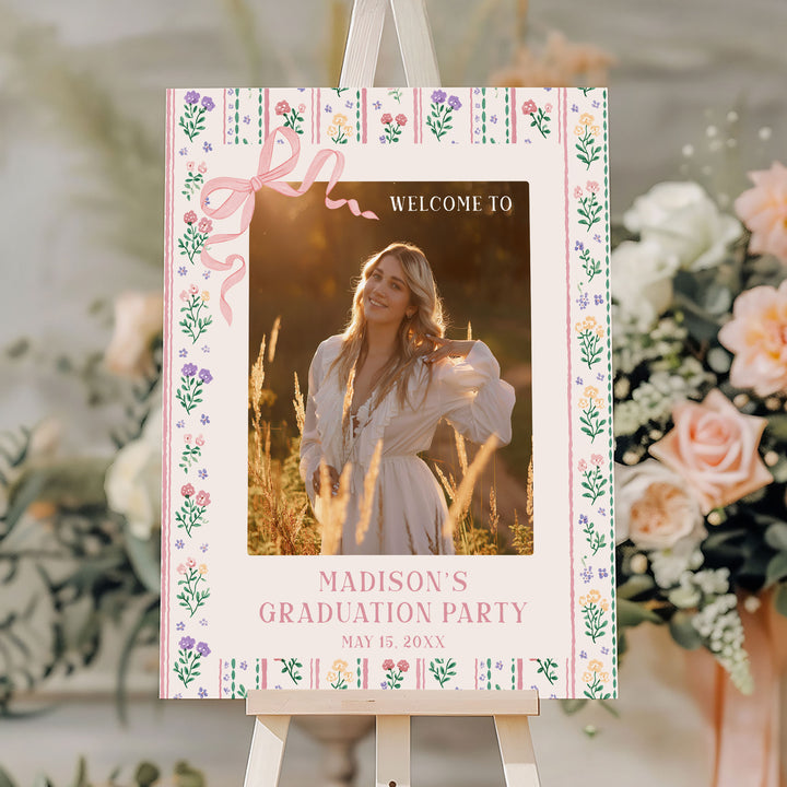 Summer Graduation Welcome Sign Template
