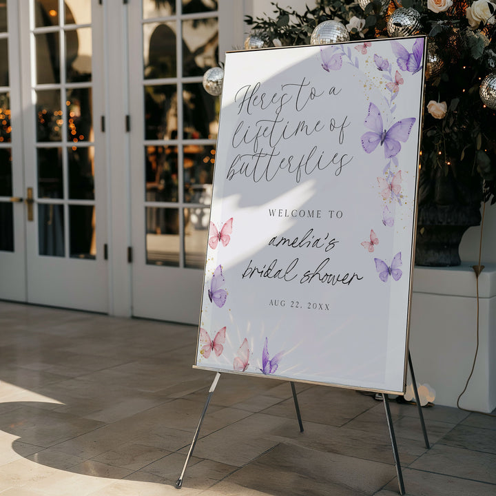 Lifetime Of Butterflies Welcome Sign