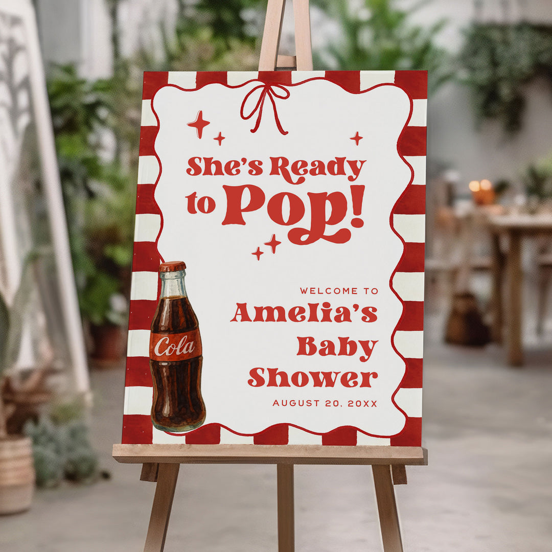 Ready To Pop Welcome Sign