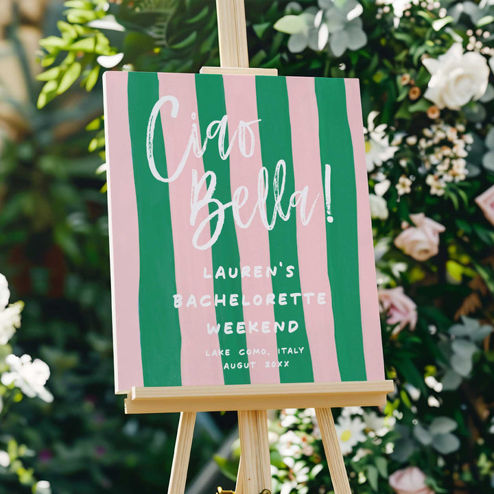 Italian Summer Bachelorette Welcome Sign