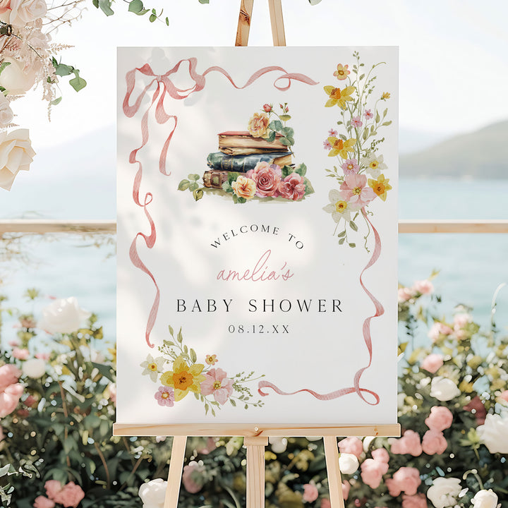 Pink Ribbon New Chapter Welcome Sign