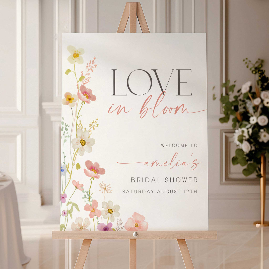 Wildflower Welcome Sign