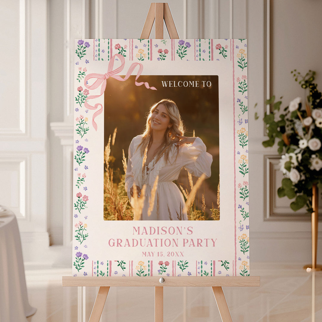 Summer Graduation Welcome Sign Template