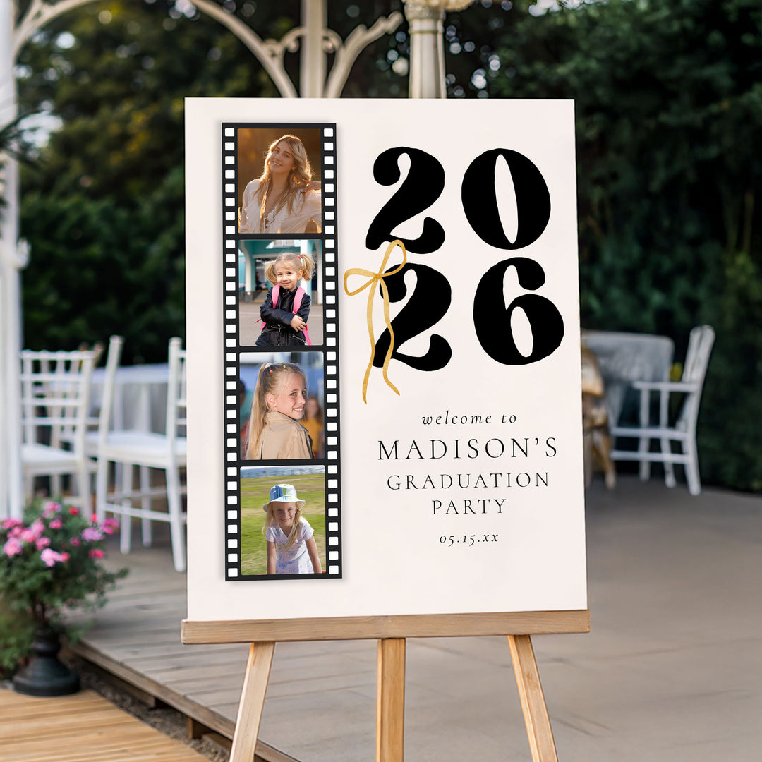 Photo Graduation Welcome Sign Template