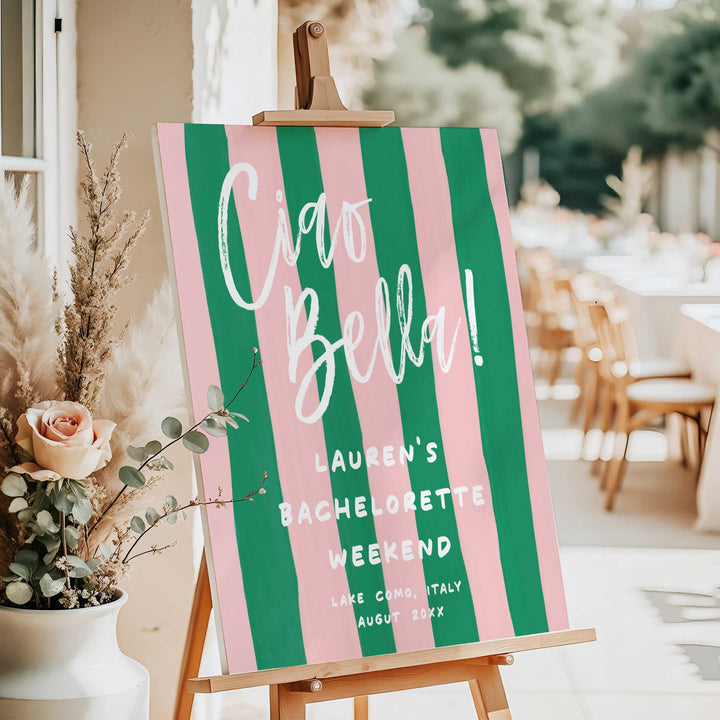 Italian Summer Bachelorette Welcome Sign