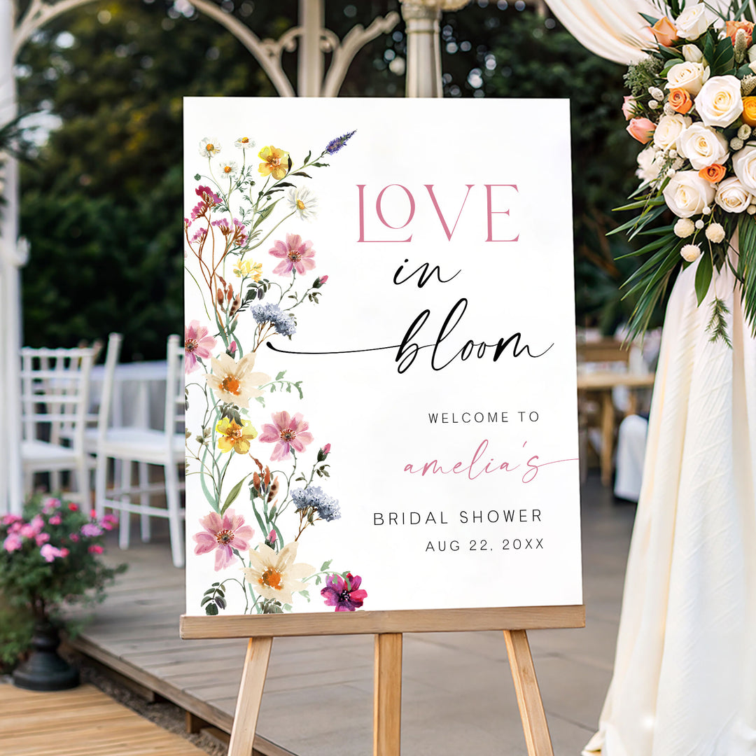 Wildflower Bloom Welcome Sign