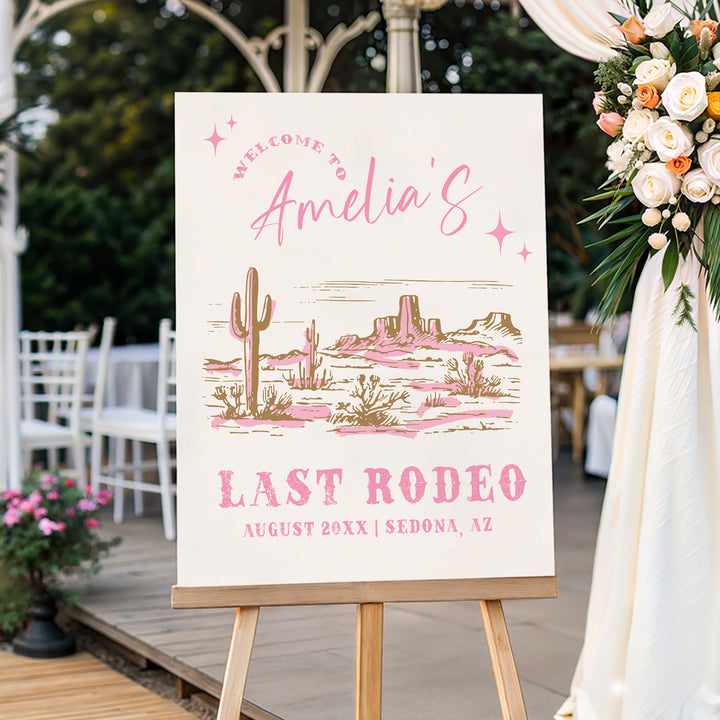 Her Last Rodeo Welcome Sign