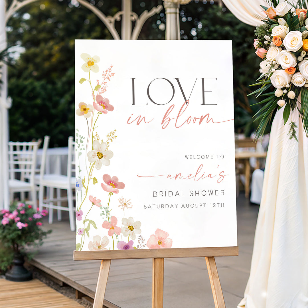 Wildflower Welcome Sign