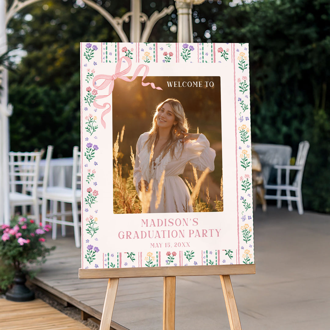 Summer Graduation Welcome Sign Template
