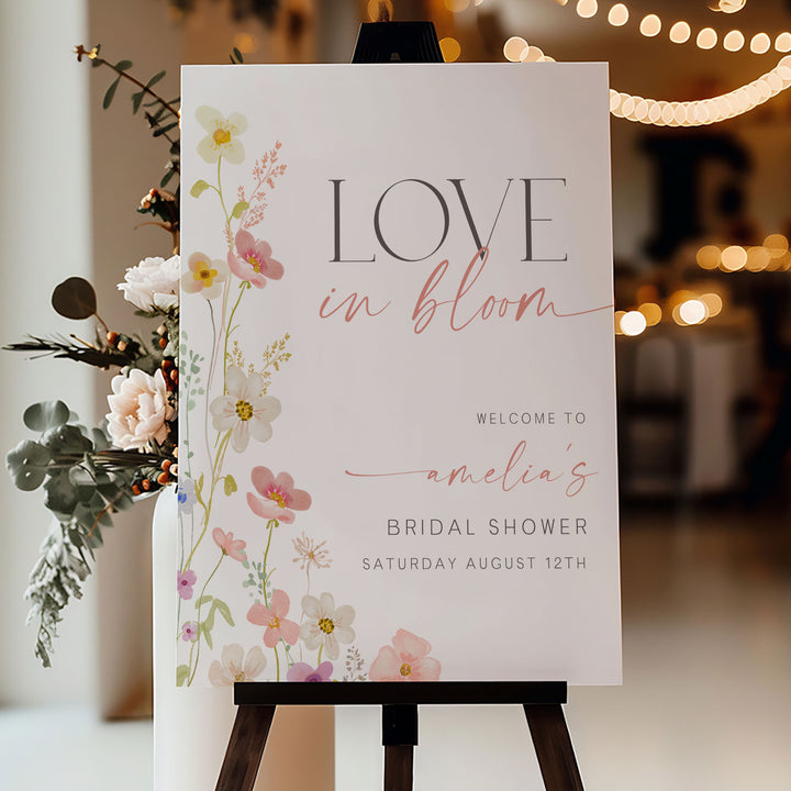 Wildflower Welcome Sign