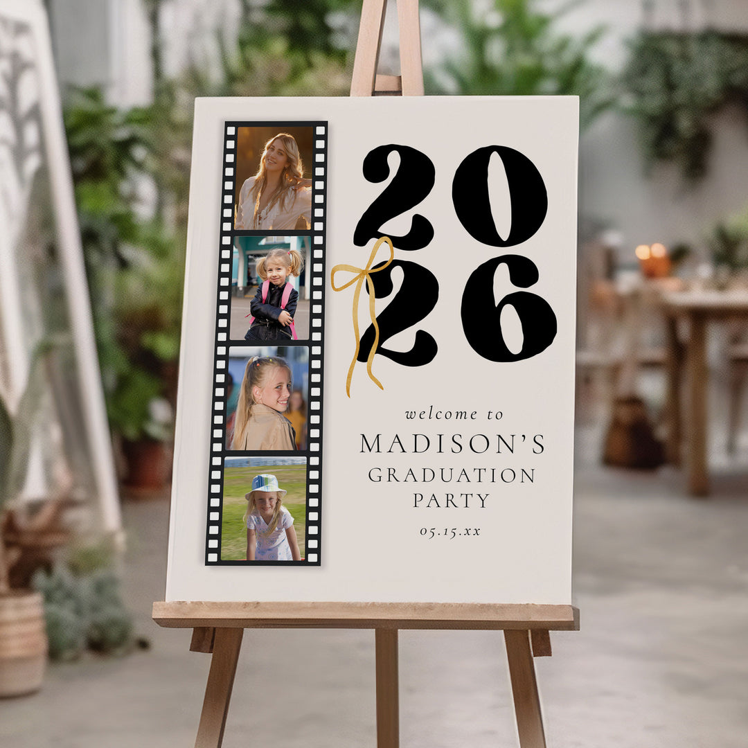 Photo Graduation Welcome Sign Template
