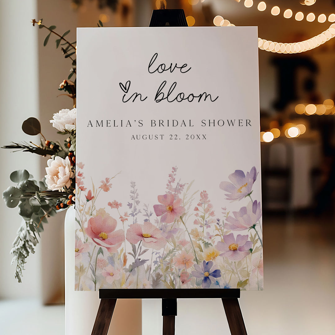 Meadow Love In Bloom Welcome Sign