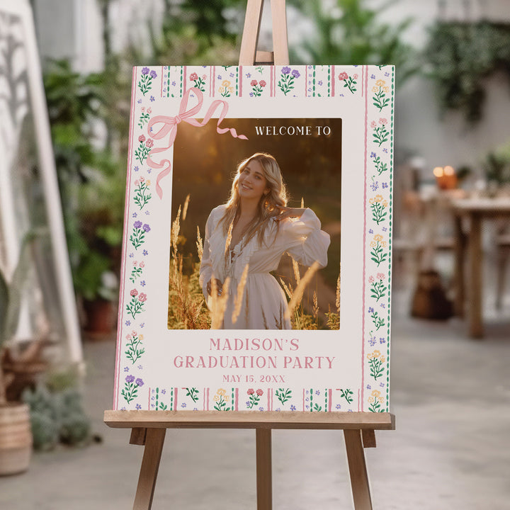 Summer Graduation Welcome Sign Template