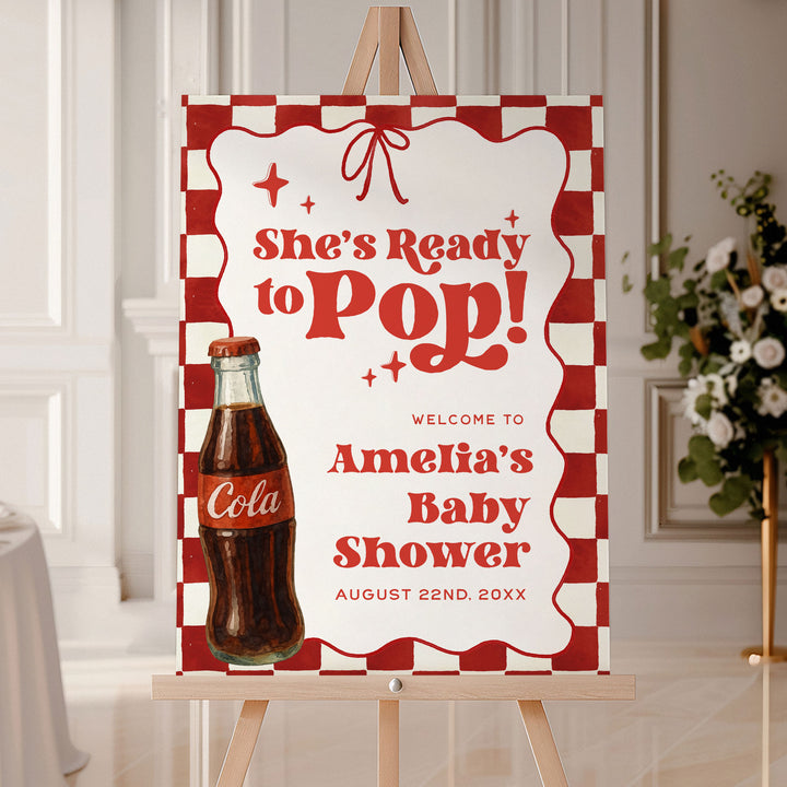 Ready To Pop Welcome Sign