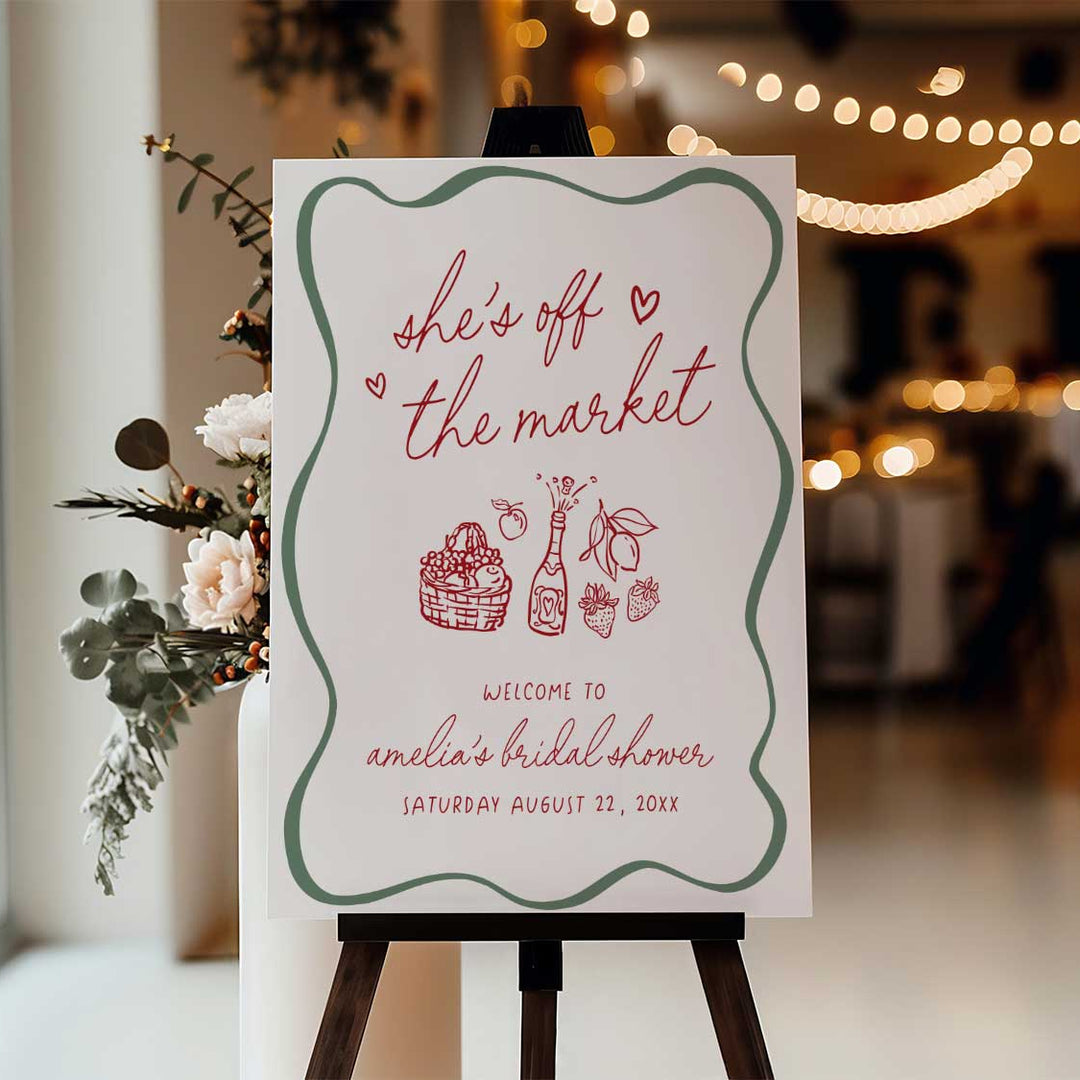 Amore She's Off The Market Welcome Sign