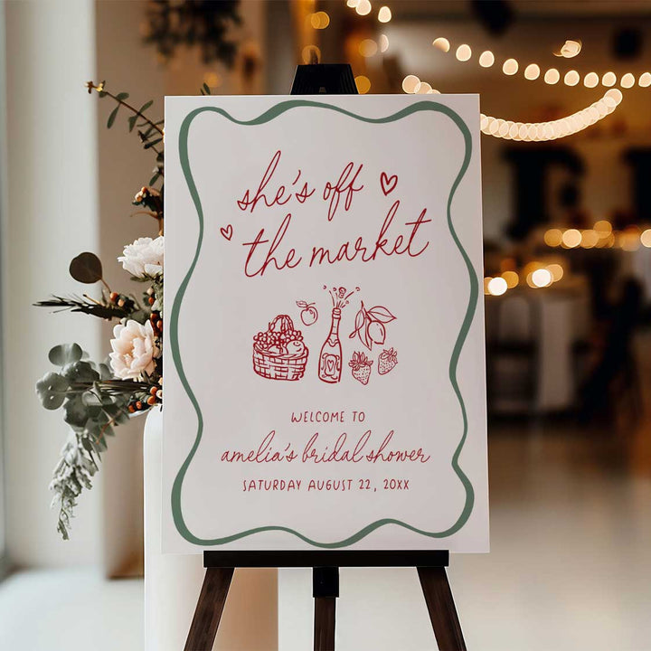 Amore She's Off The Market Welcome Sign