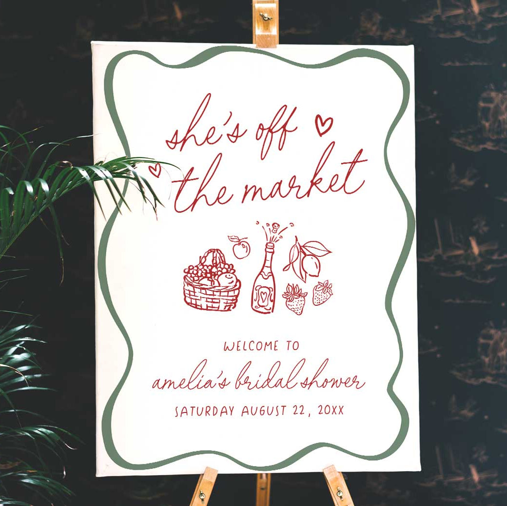 Amore She's Off The Market Welcome Sign