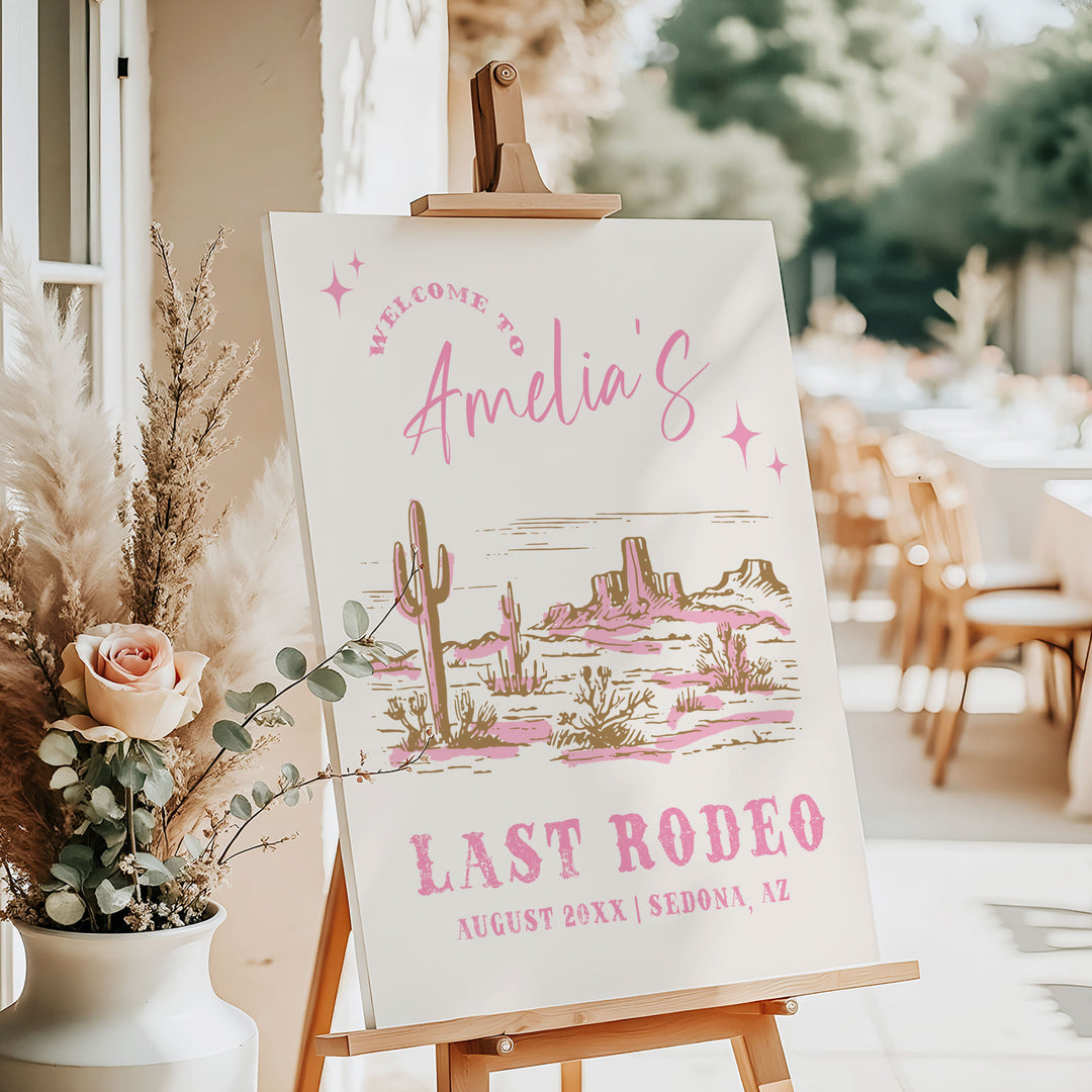 Her Last Rodeo Welcome Sign