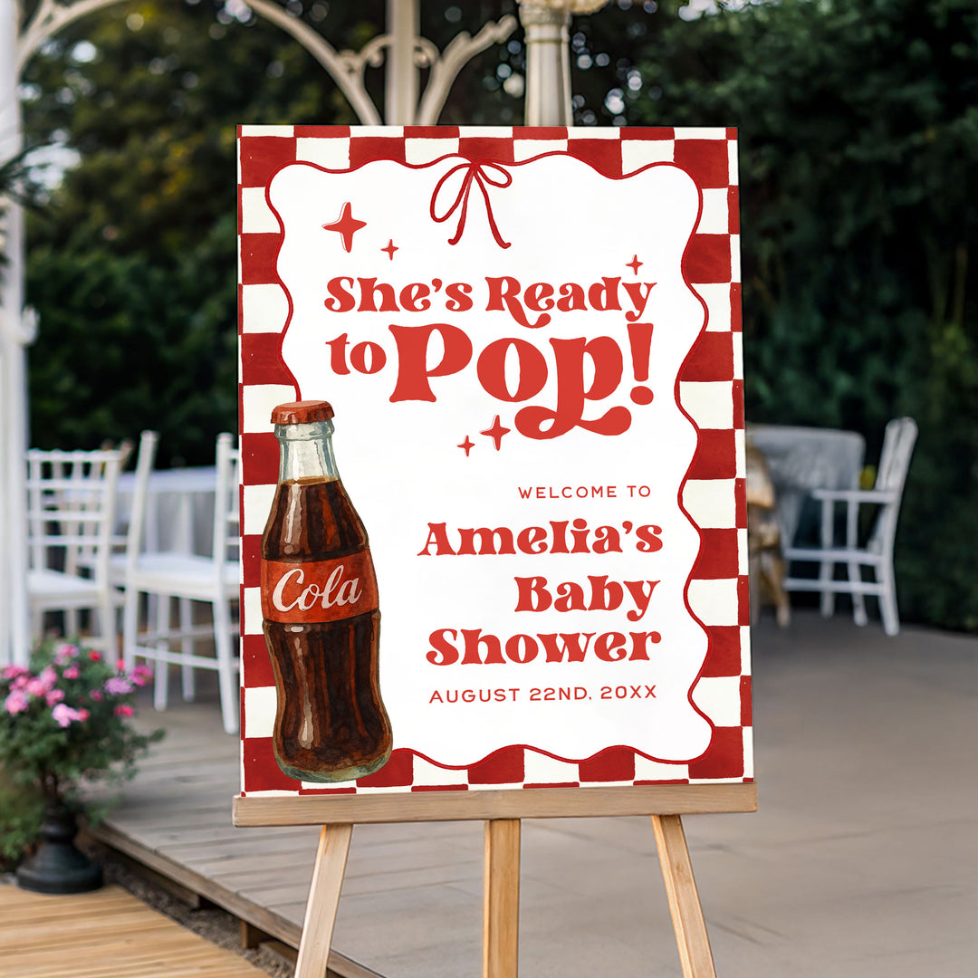 Ready To Pop Welcome Sign