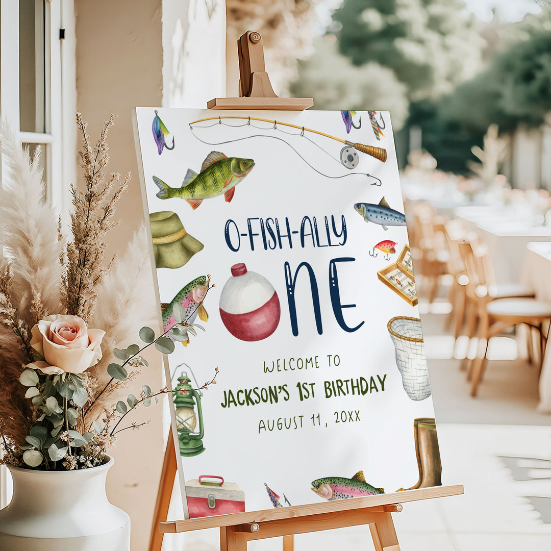 O-Fish-Ally One Fishing Border Welcome Sign