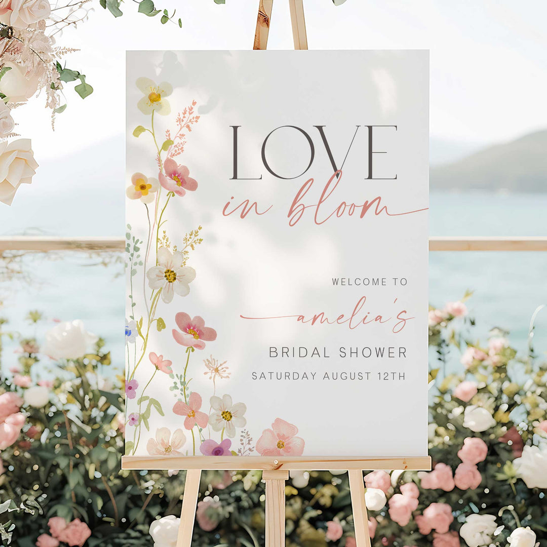 Wildflower Welcome Sign