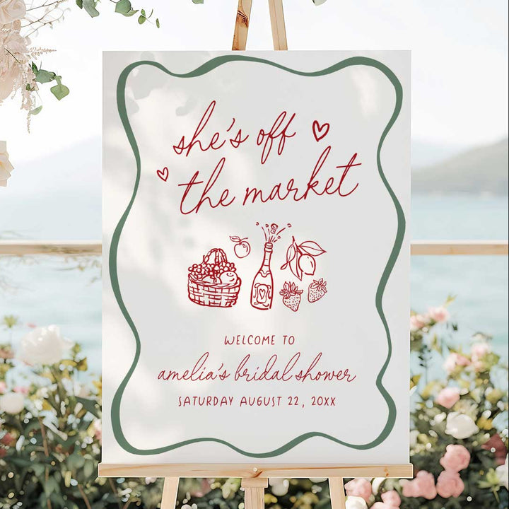 Amore She's Off The Market Welcome Sign