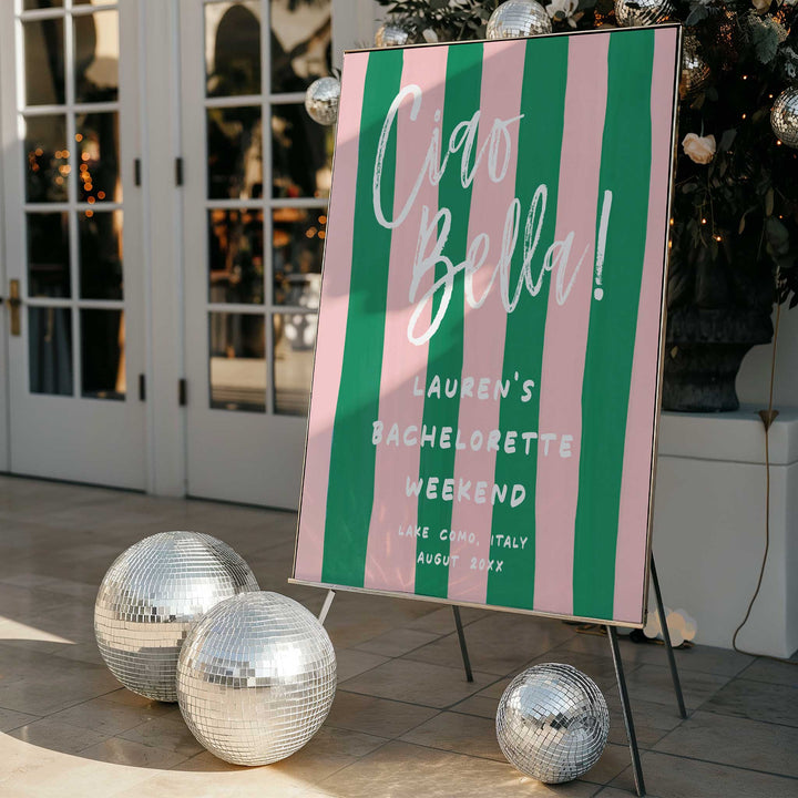 Italian Summer Bachelorette Welcome Sign