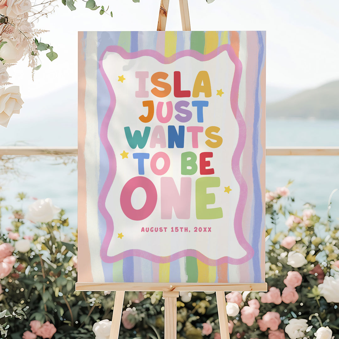 Girls Just Wanna Be One Welcome Sign