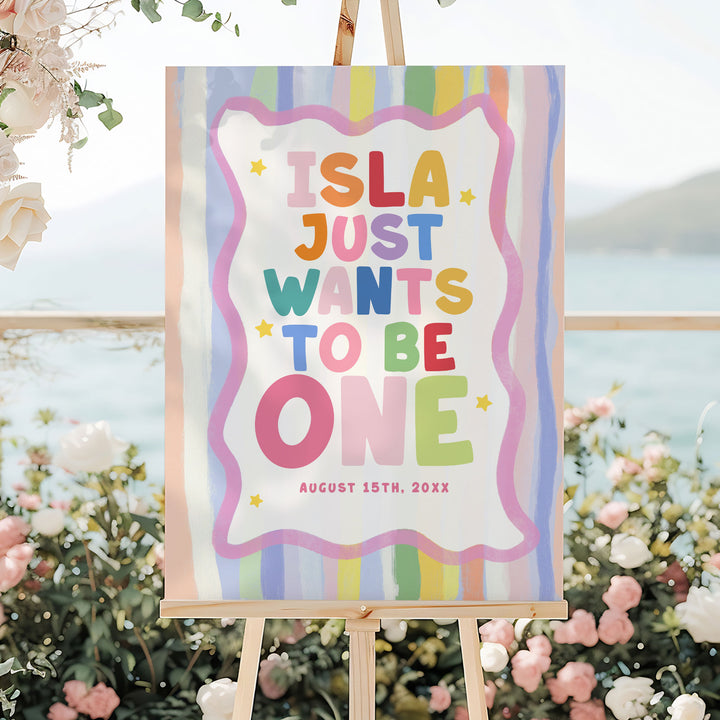 Girls Just Wanna Be One Welcome Sign