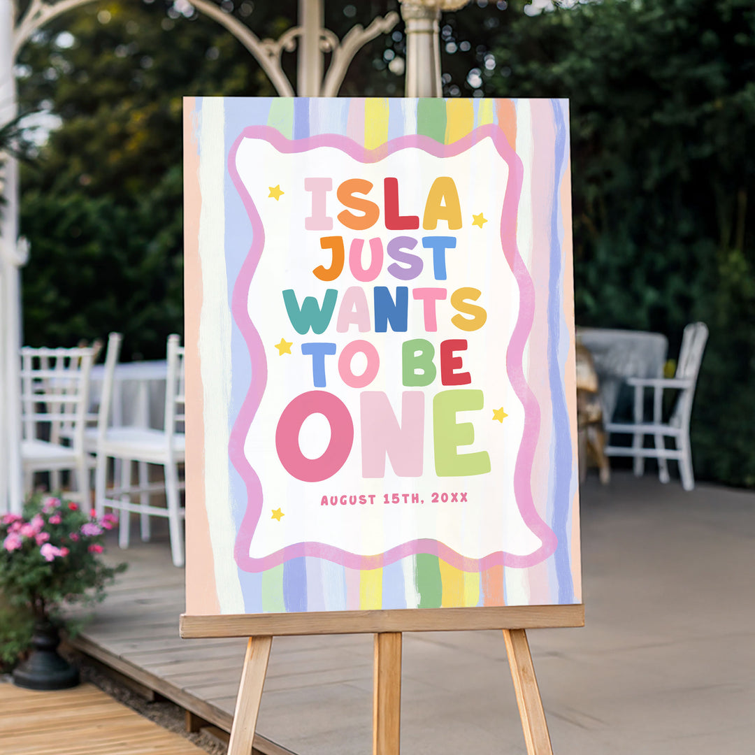 Girls Just Wanna Be One Welcome Sign