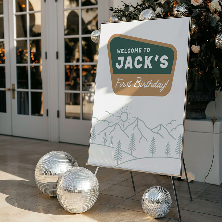 One Happy Camper Welcome Sign