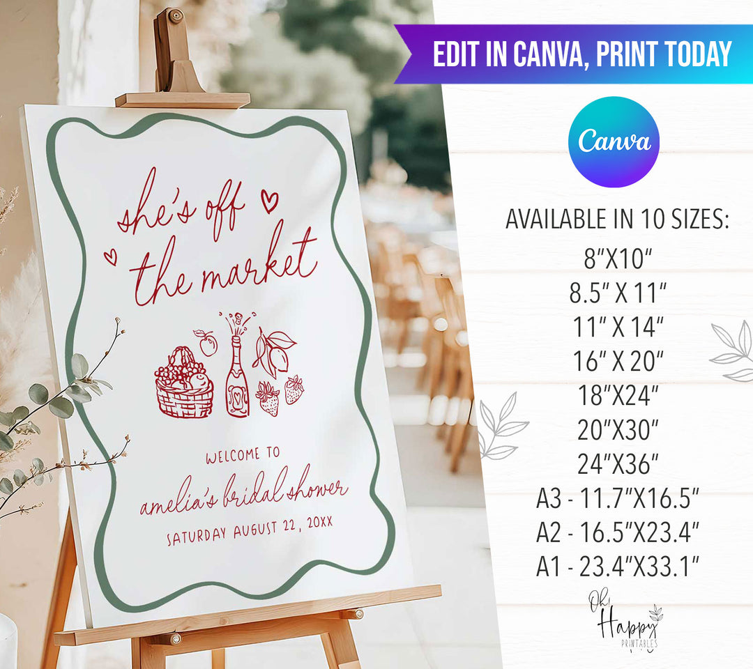 Amore She's Off The Market Welcome Sign