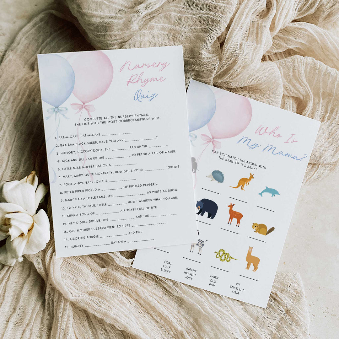 60 Gender Reveal Baby Games