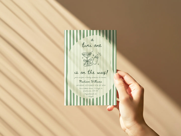 A Tine One Baby Shower Printed Invitation