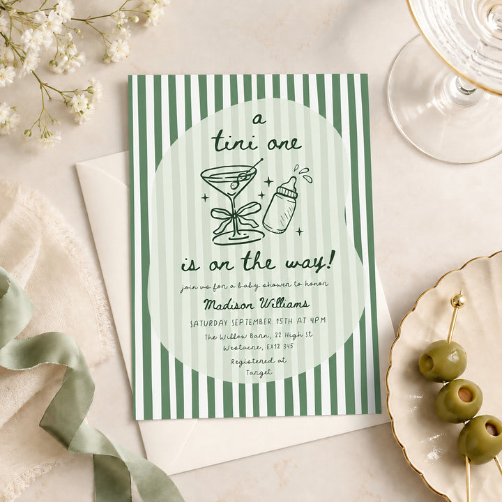 Tini One On The Way Invitation Set