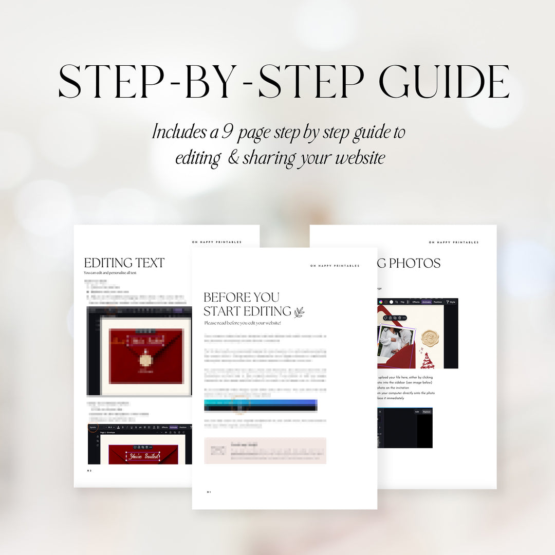 Christmas Baby Shower Website