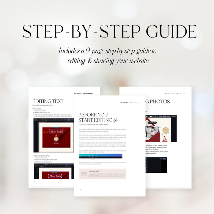 Christmas Baby Shower Website