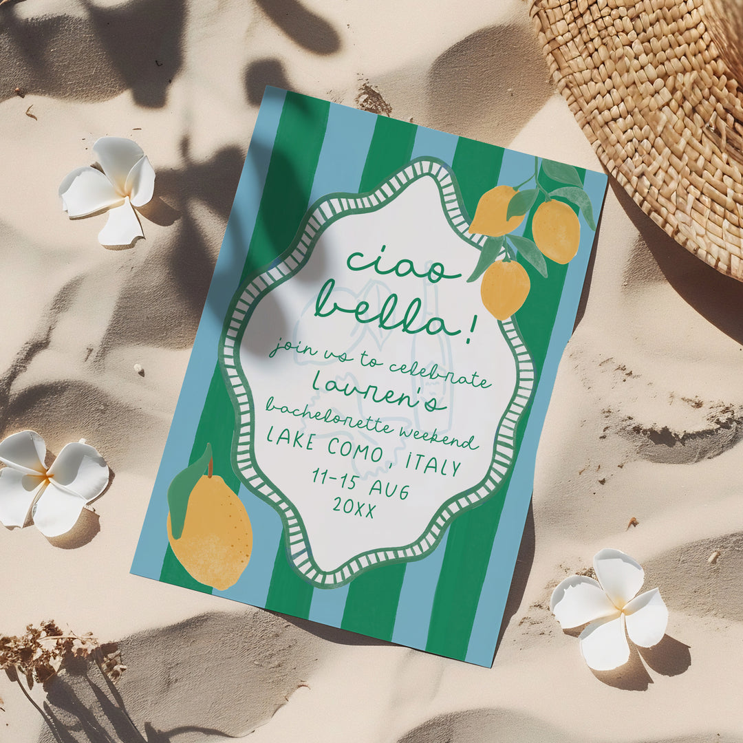 Ciao Bella Bachelorette Invitation