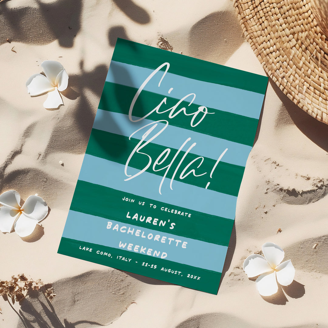 Ciao Bella Italian Bridal Shower Invitation