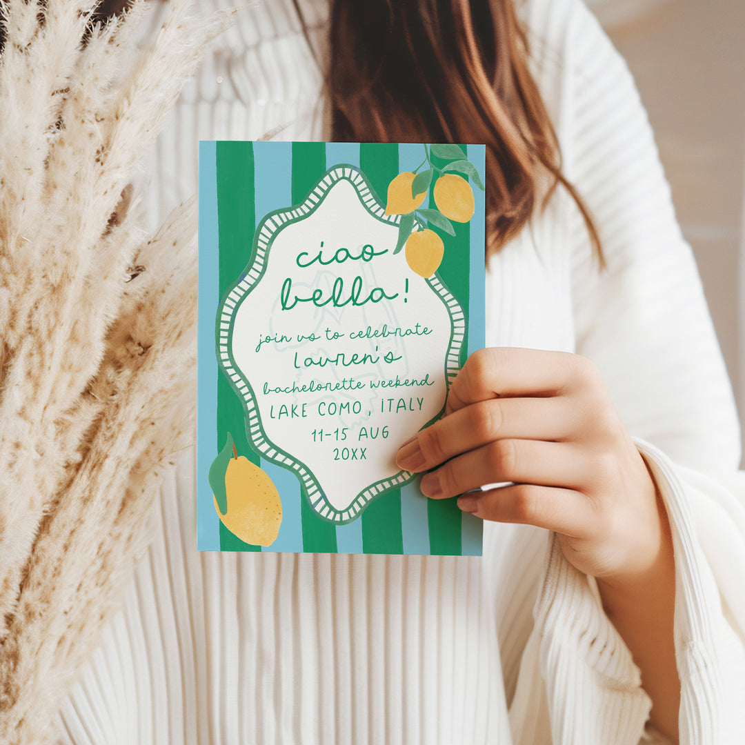 Ciao Bella Bachelorette Invitation