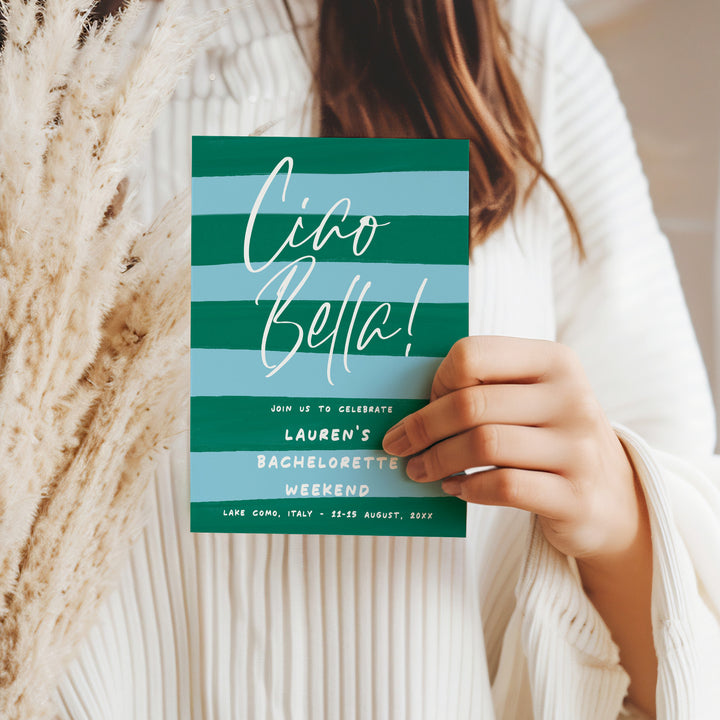 Ciao Bella Italian Bridal Shower Invitation